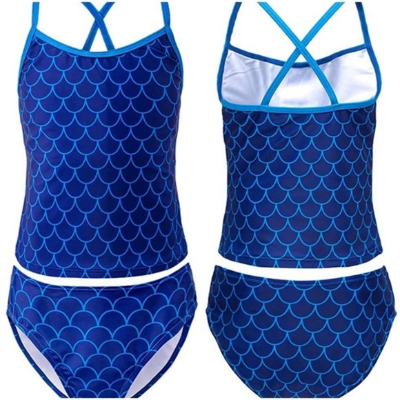 Urban Outdoor Girls Mermaid Two-Piece Swimsuit - Picture 8 of 8